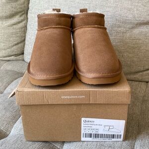 Quince Australian shearling mini boot